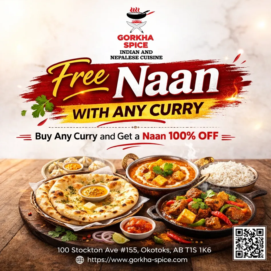 Special Offer at Gorkha Spice Okotoks