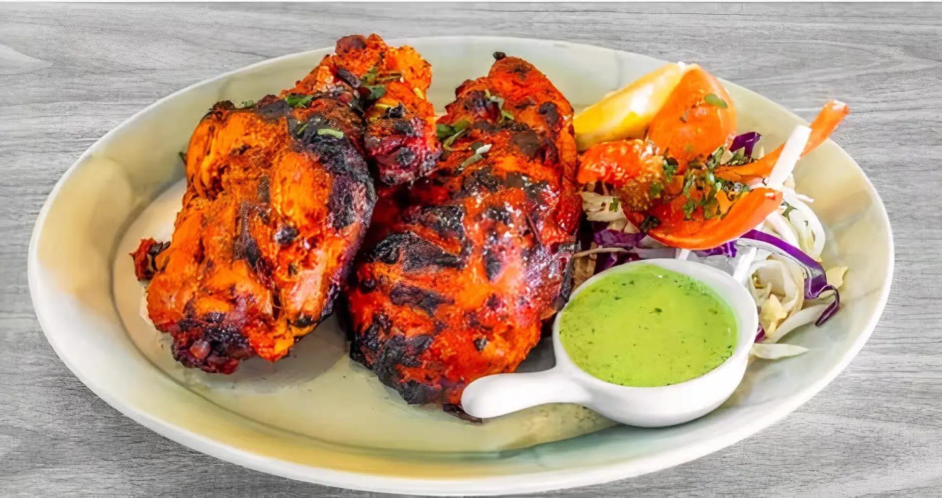 Tandoori chicken at Gorkha Spice Indian Nepalese restaurant Okotoks